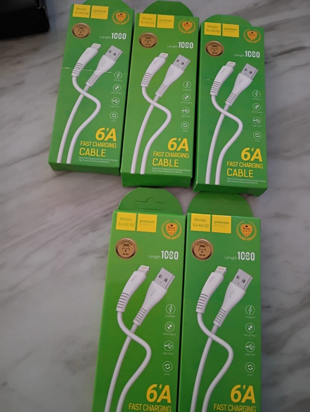 6A Fast Charging USB Cable - White